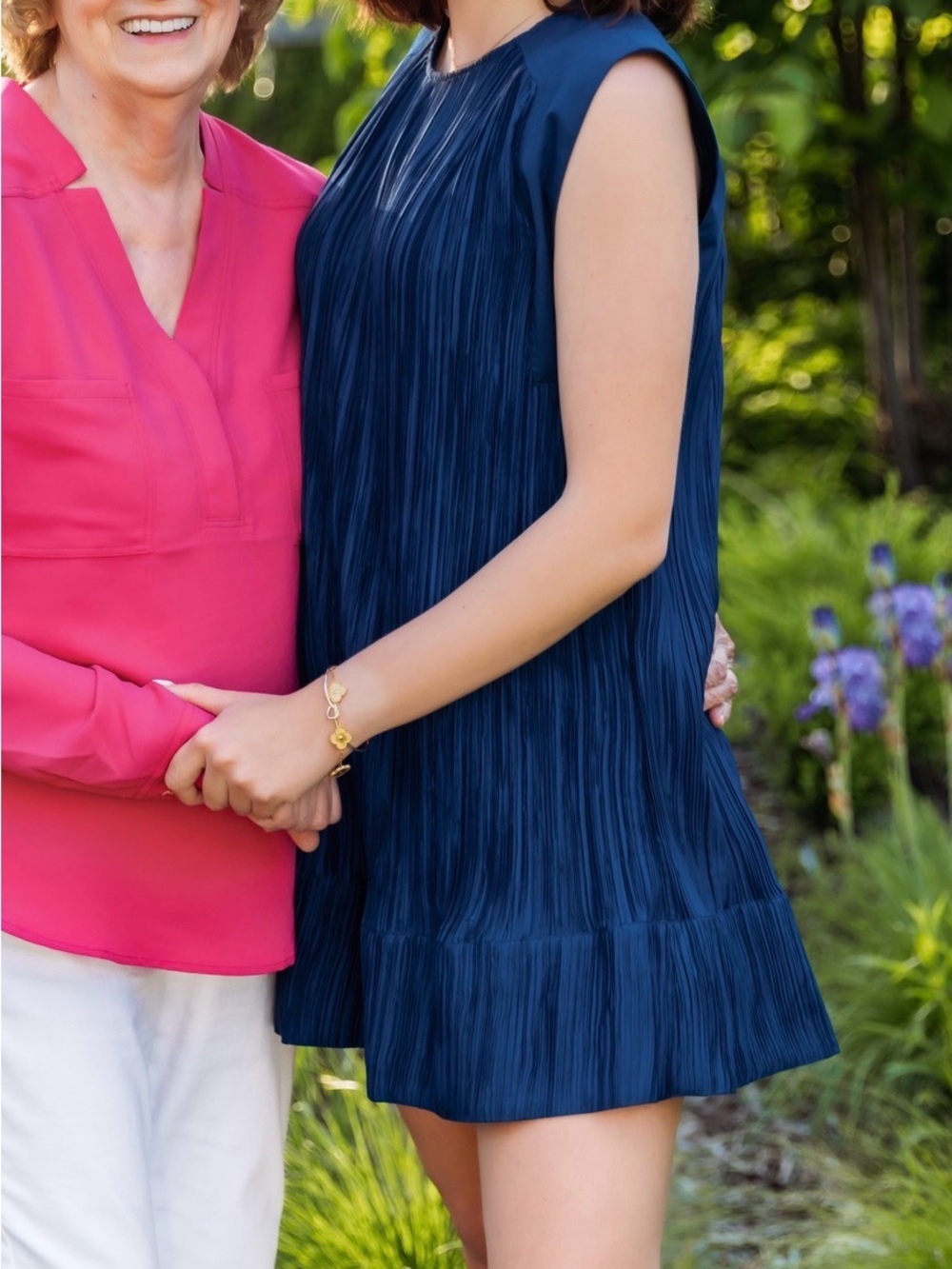 Anthropologie Blue Flowy Dress